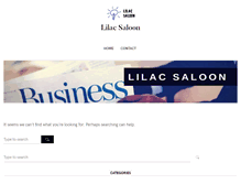 Tablet Screenshot of lilacsaloon.com